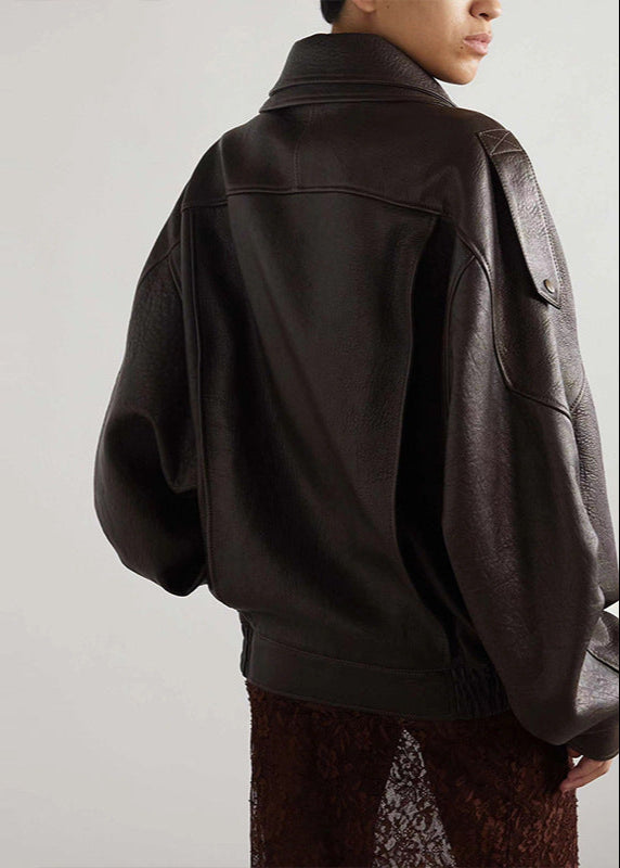 Serina | Kvinnors Oversized Jacka med Bälte och Dragkedja