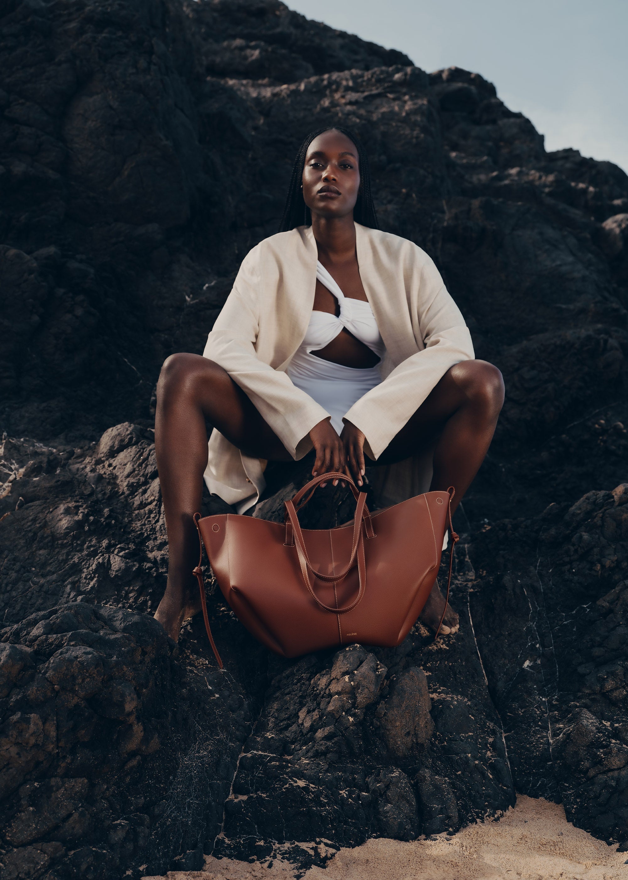 ÉLOISE Tote – Stor | Cognac