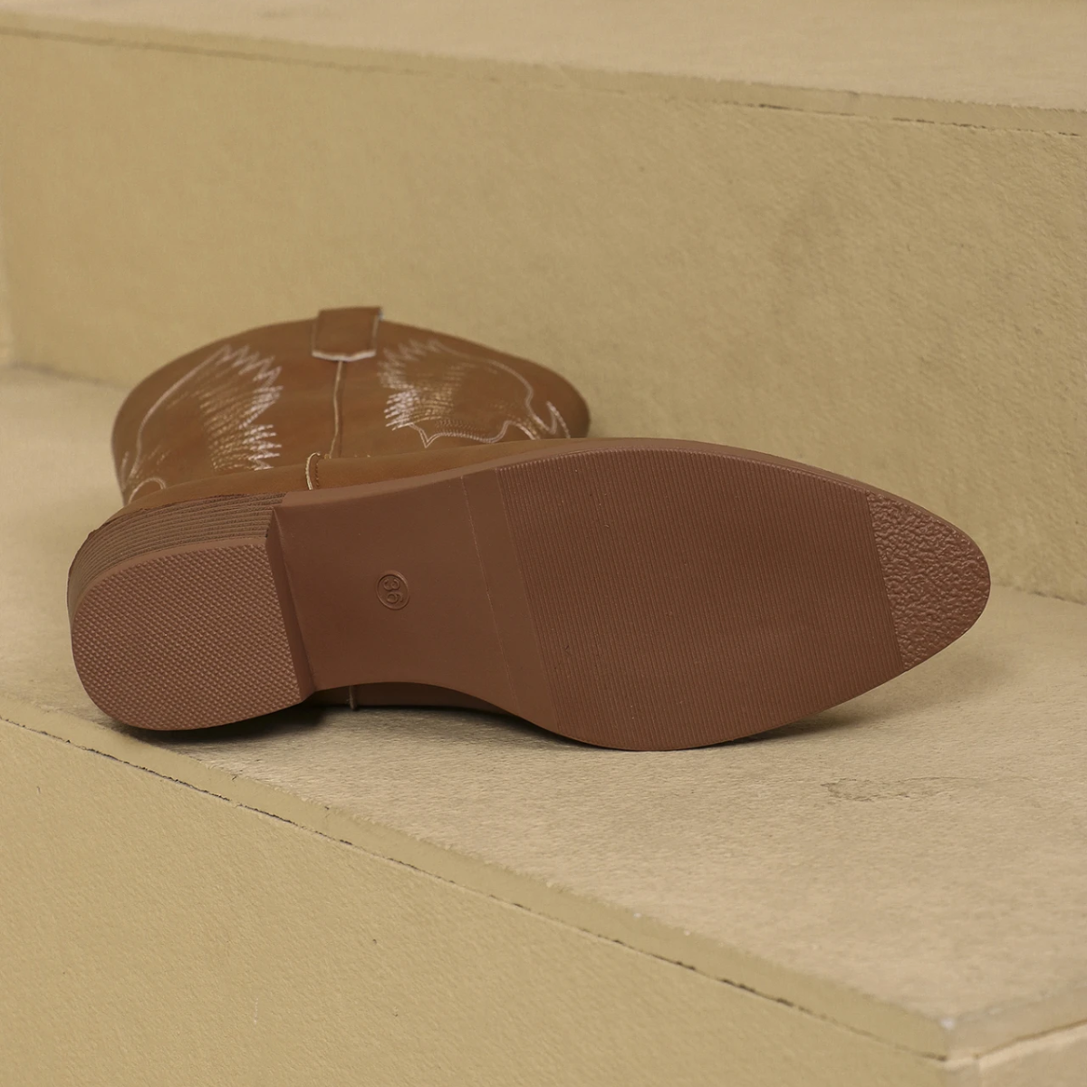 Inger | Kvinnors Vinter Cowboy Stövlar med Vingedesign