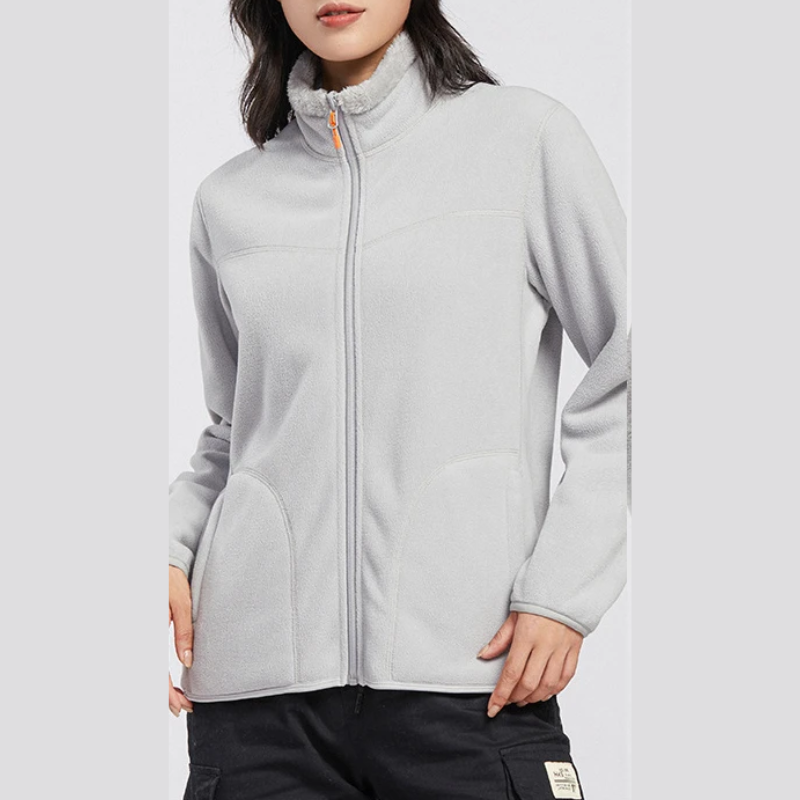Berit | Kvinnors Vinter Varm Fleece Zip Jacka