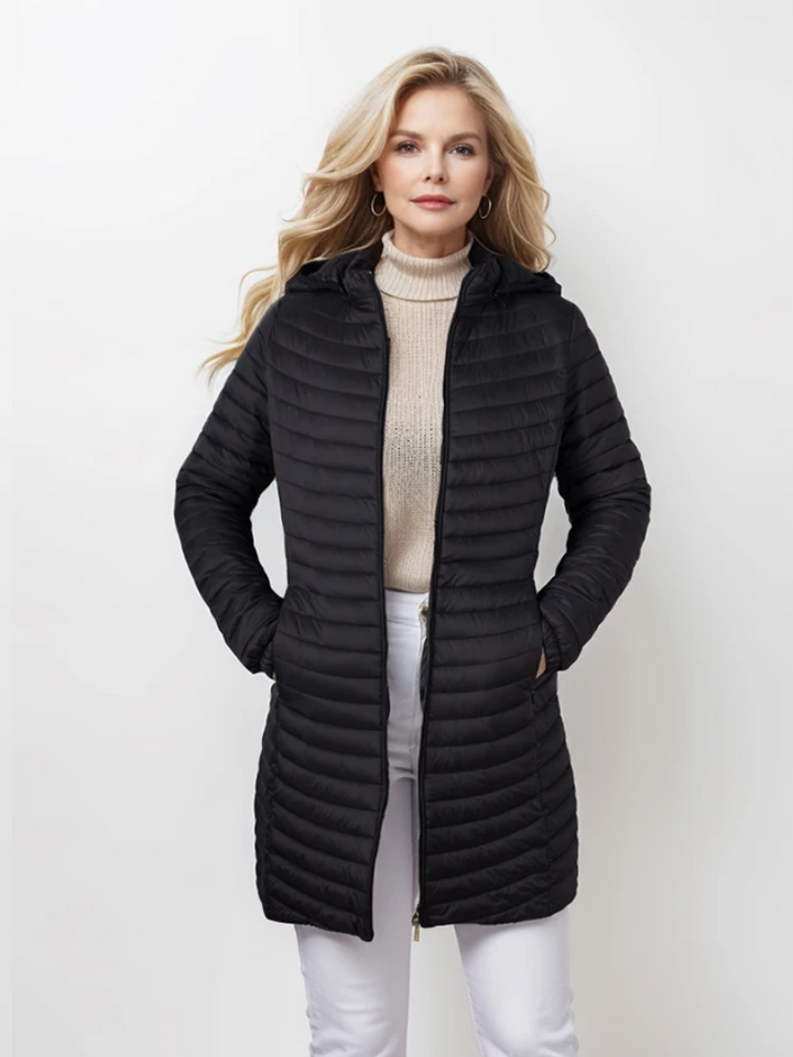 Lizette | Vinter Dam Dunjacka med Huva och Dragkedja