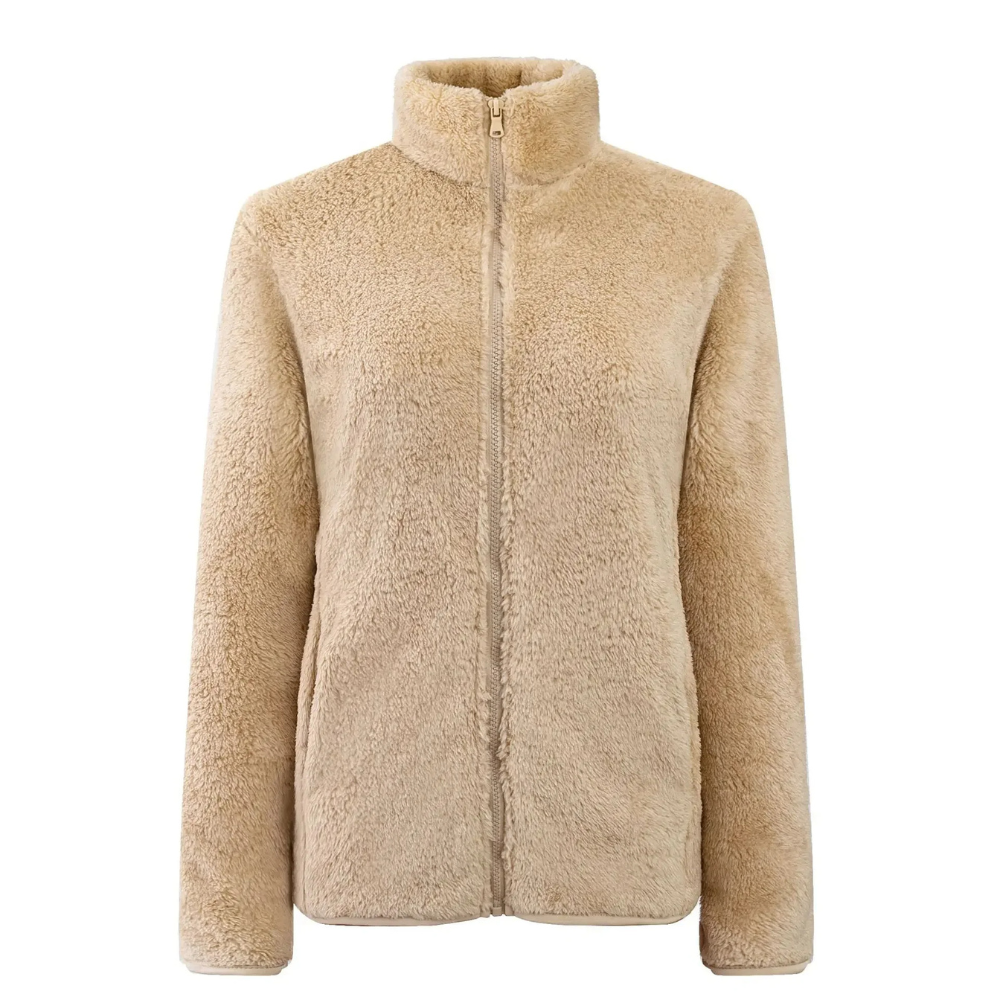 Bertel | Kvinnors Vinter Cozy Sherpa Fleece Zip Jacka