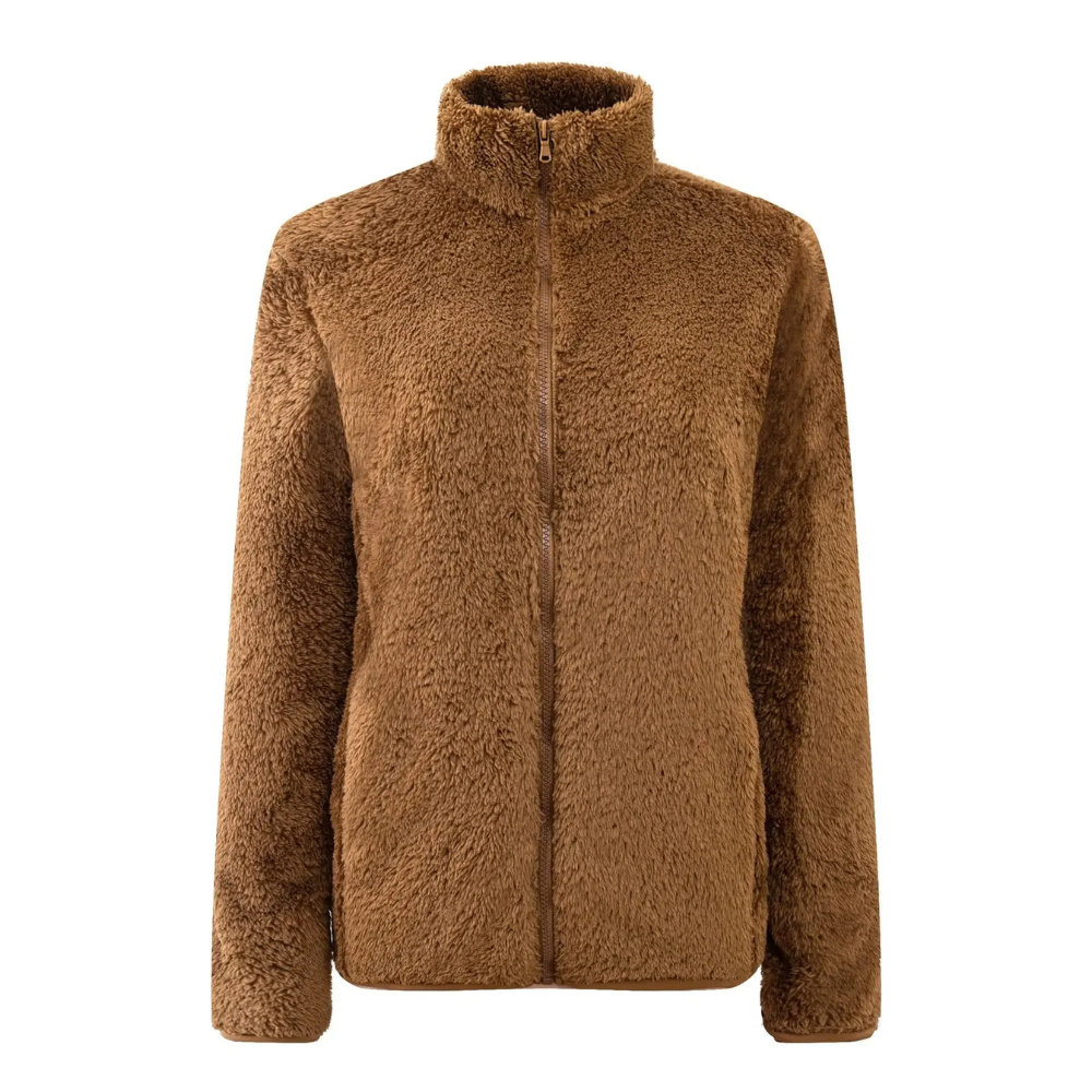 Bertel | Kvinnors Vinter Cozy Sherpa Fleece Zip Jacka