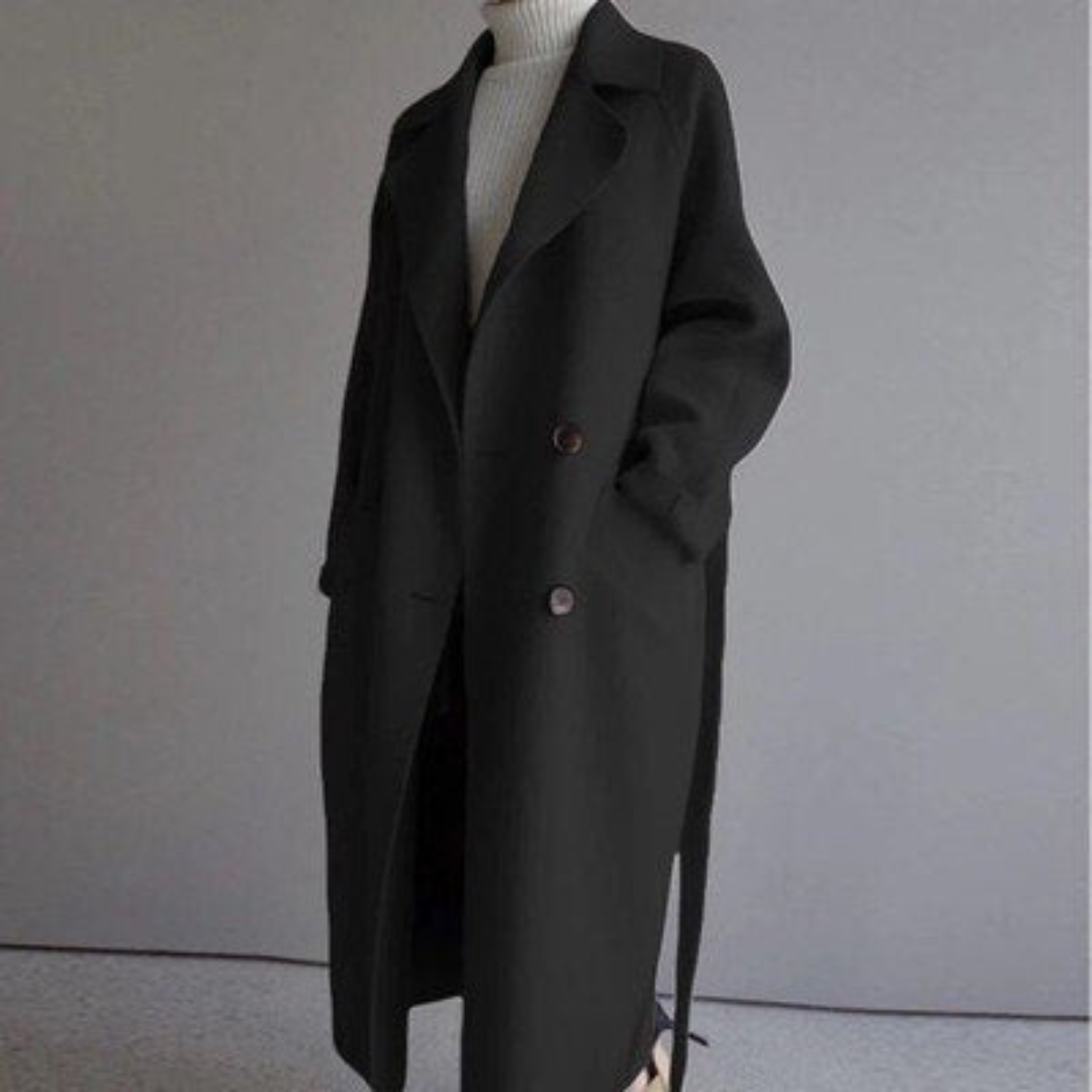 Novalie | Dam Elegant Dubbelknäppt Trenchcoat