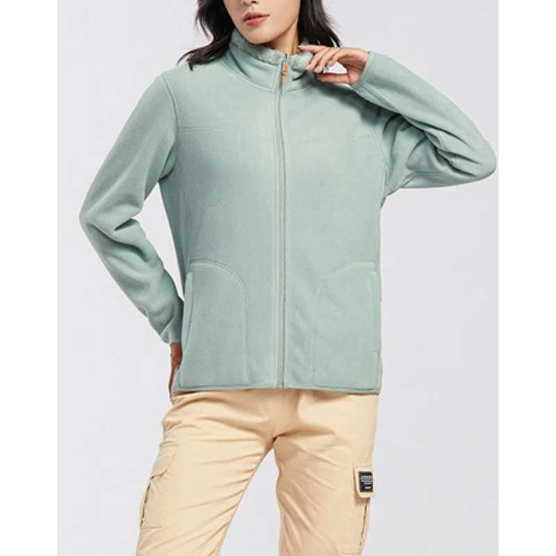 Berit | Kvinnors Vinter Varm Fleece Zip Jacka