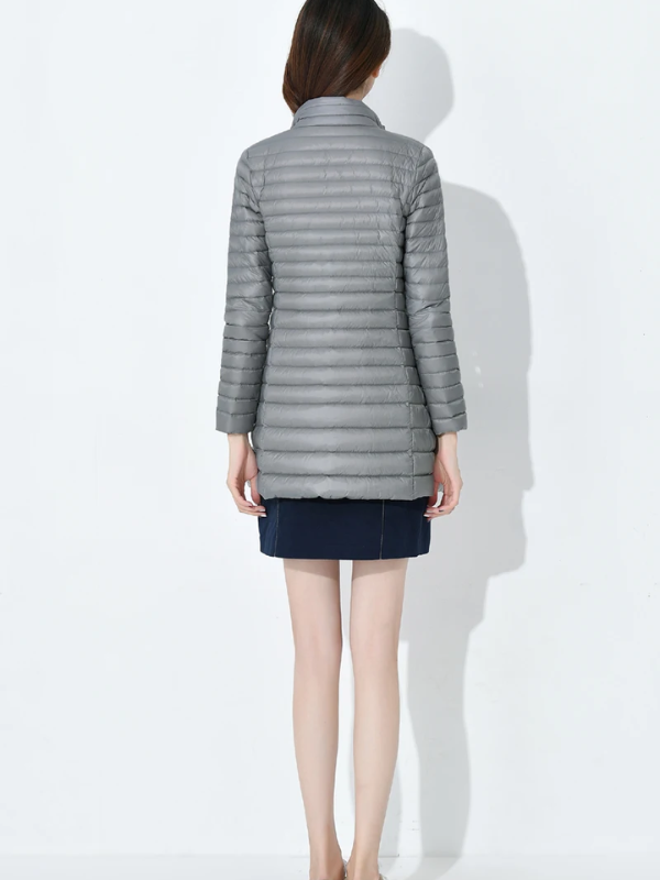 Shirin | Vinter Dam Dunjacka med Hög Krage