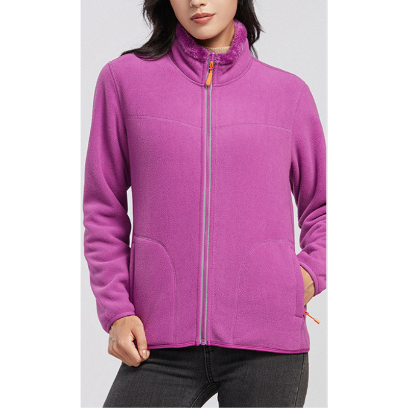 Berit | Kvinnors Vinter Varm Fleece Zip Jacka