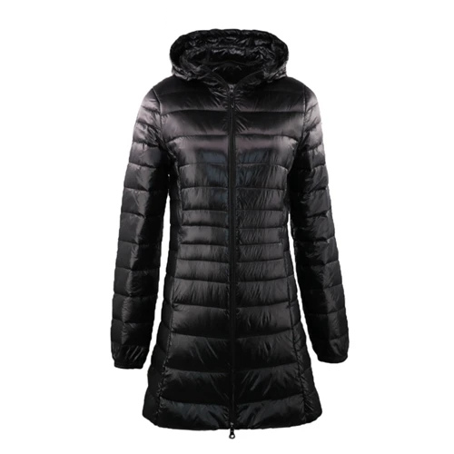 Kristiane | Vinter Kvinnojacka med Foder, Huva och Dragkedja