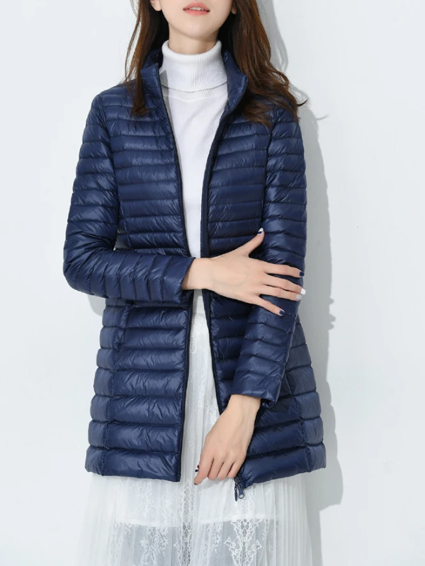 Shirin | Vinter Dam Dunjacka med Hög Krage