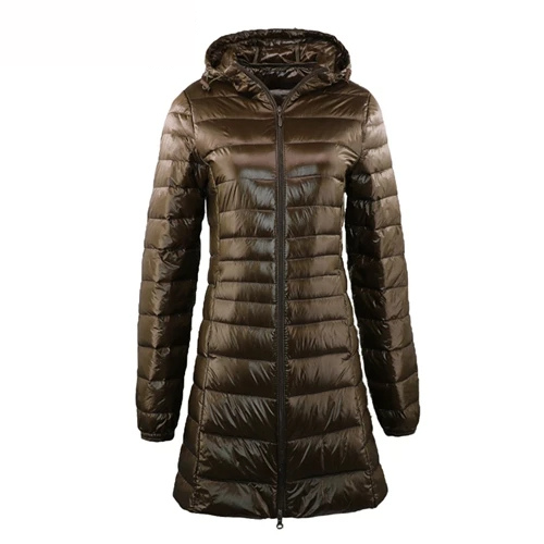 Kristiane | Vinter Kvinnors Vadderad Jacka med Huva och Dragkedja