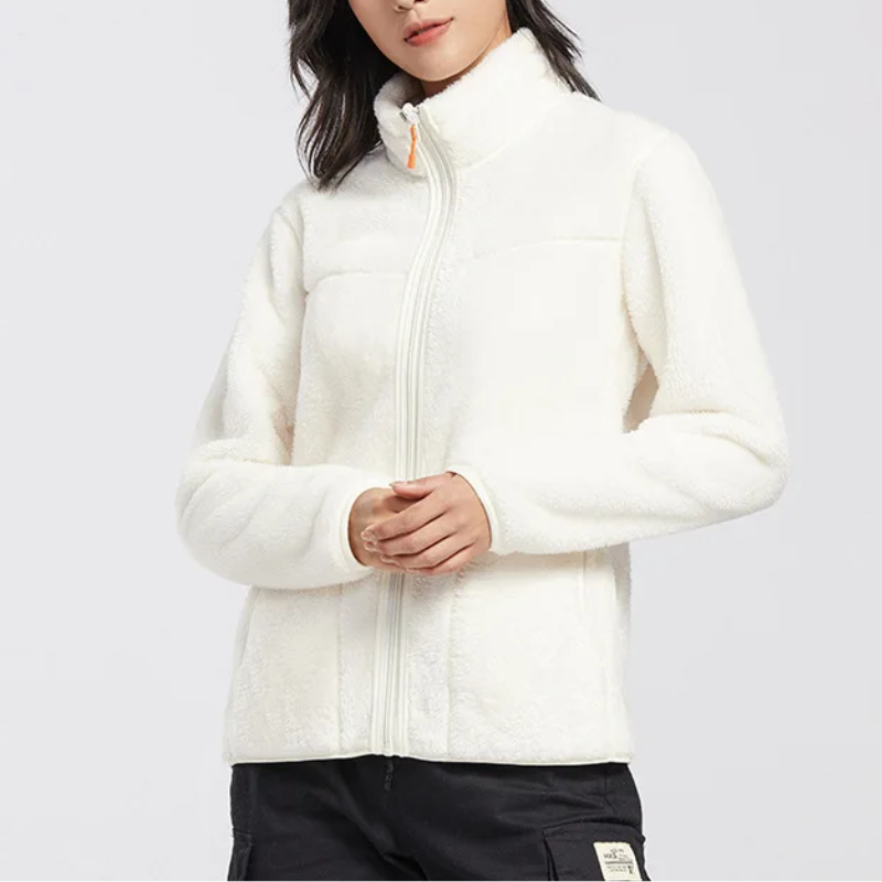 Berit | Kvinnors Vinter Varm Fleece Zip Jacka