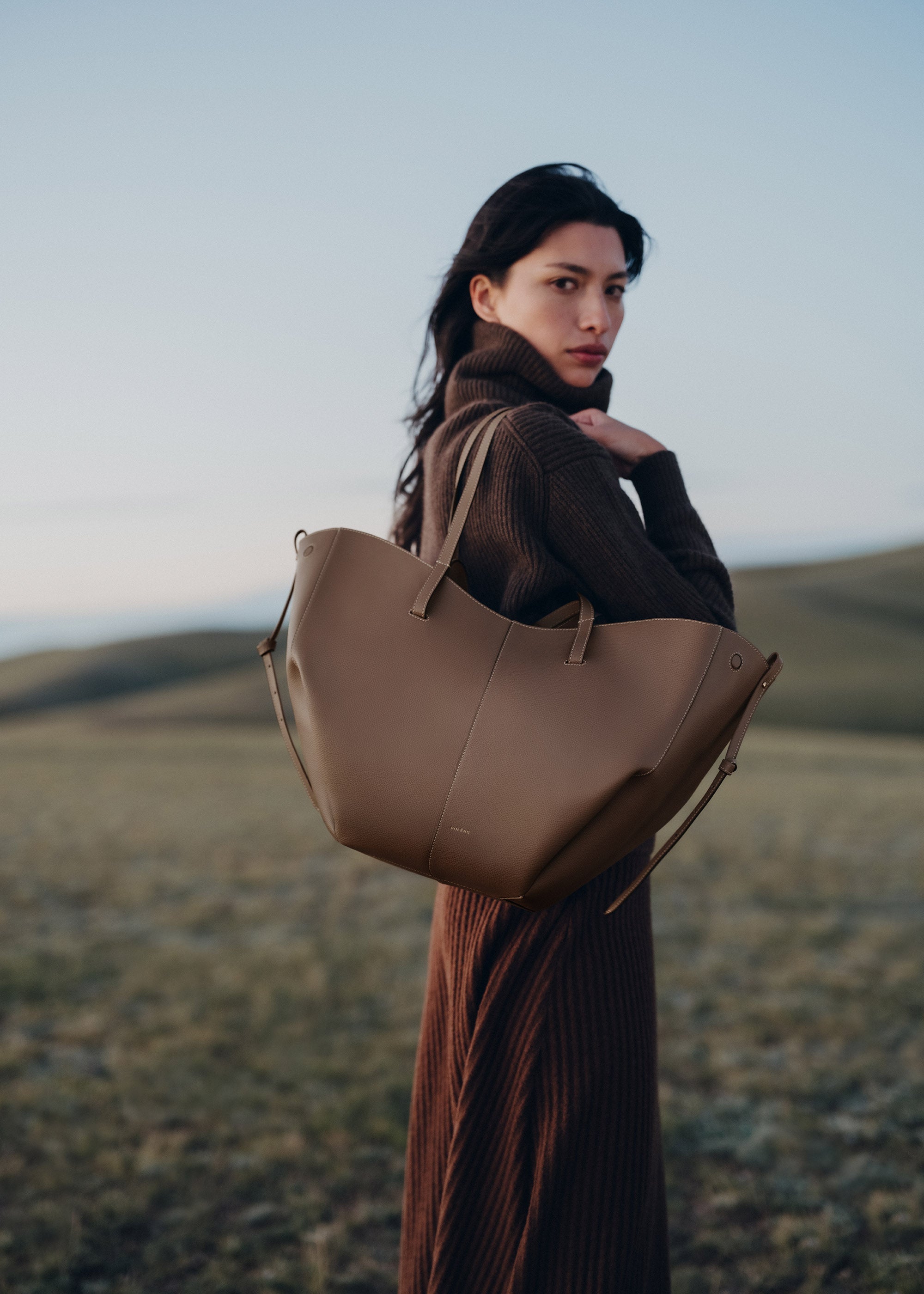 ÉLOISE Tote – Stor | Brun Rot