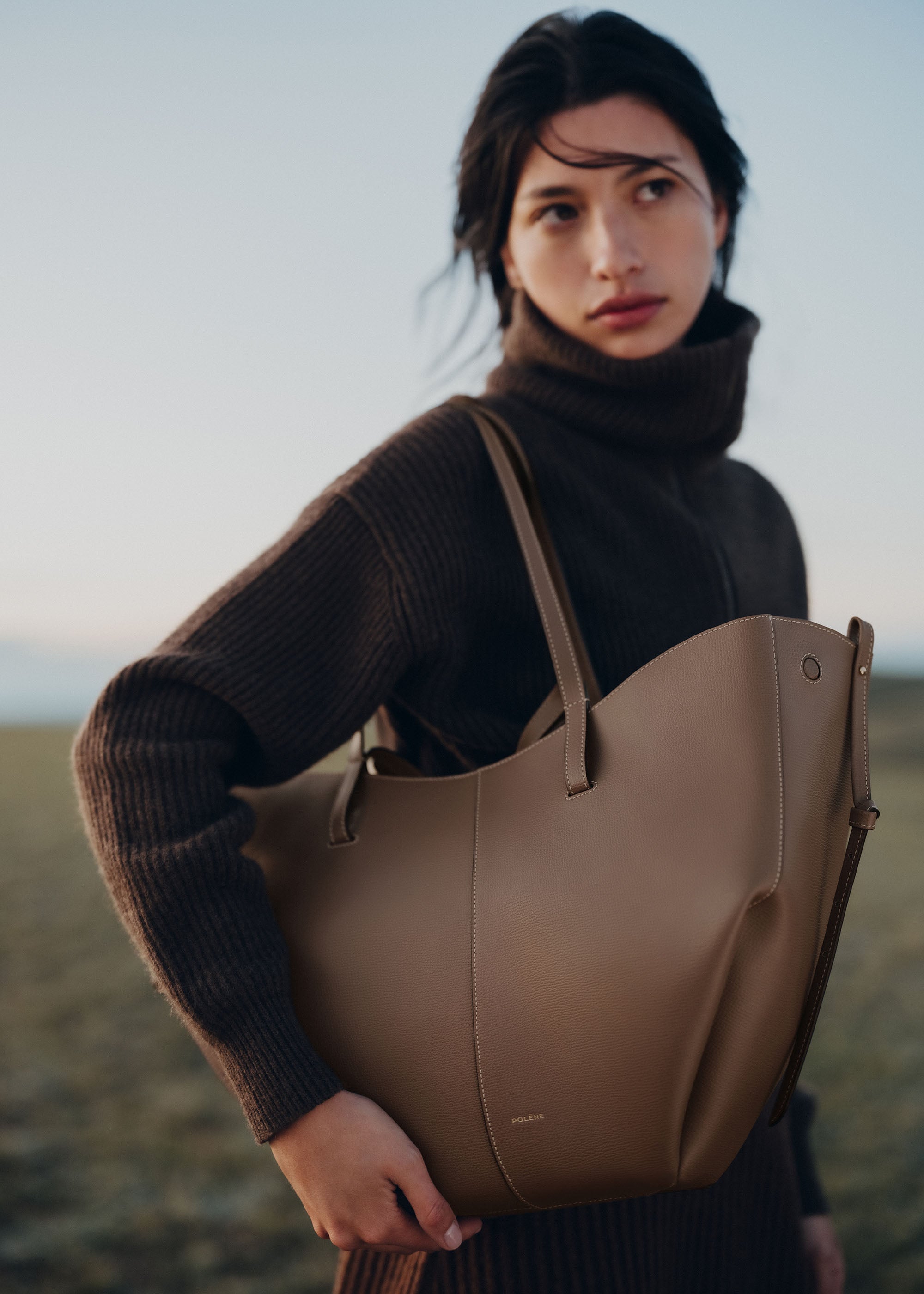 ÉLOISE Tote – Stor | Brun Rot