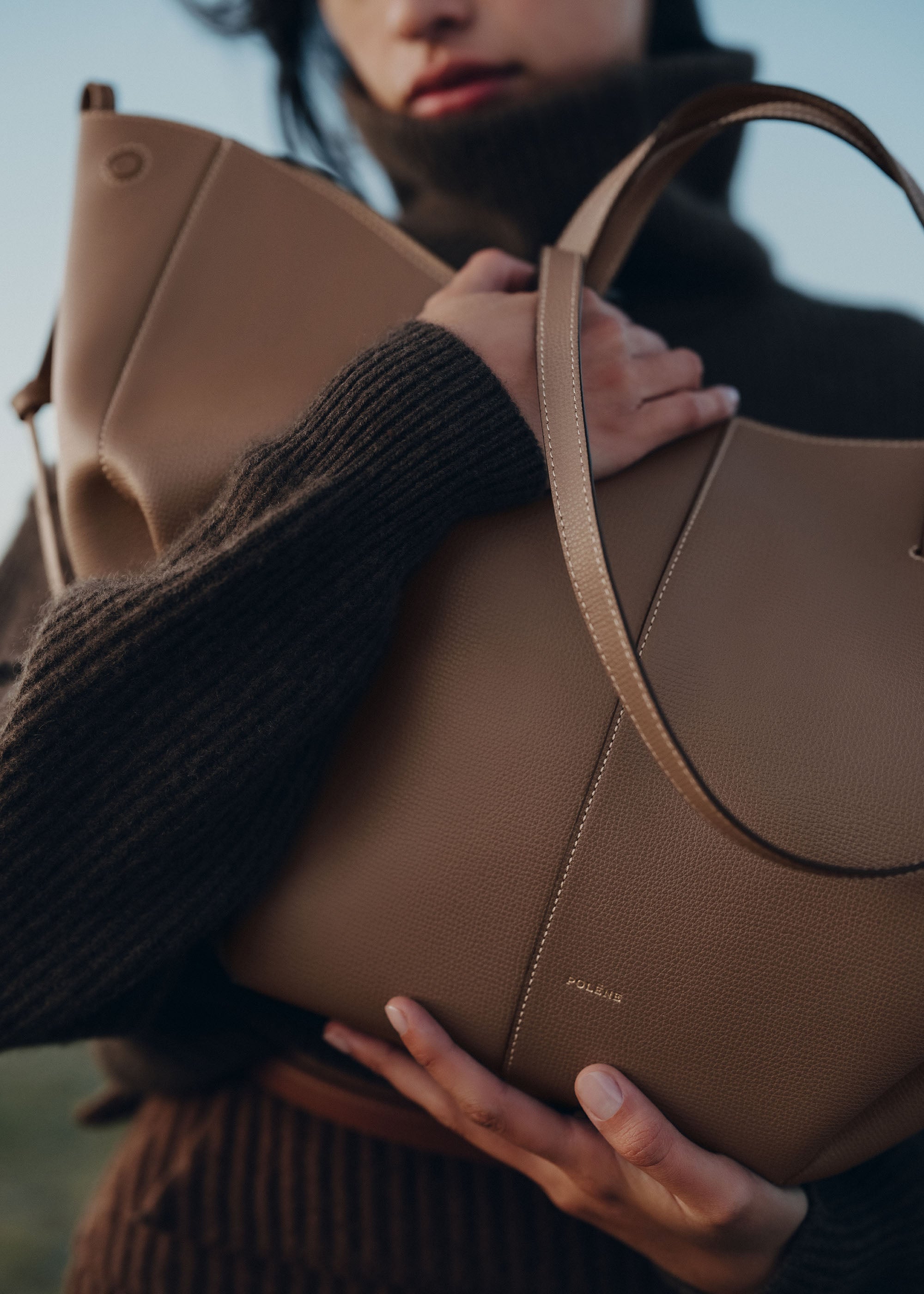 ÉLOISE Tote – Stor | Brun Rot