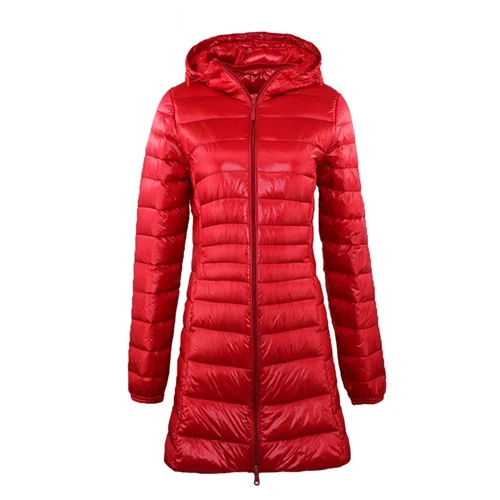 Kristiane | Vinter Kvinnors Vadderad Jacka med Huva och Dragkedja