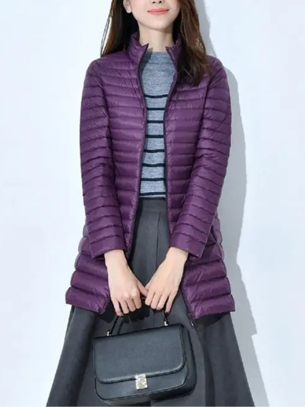 Shirin | Vinter Dam Dunjacka med Hög Krage