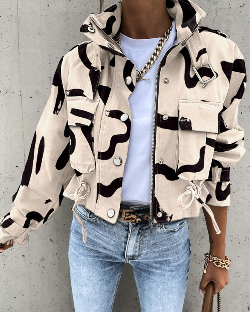 Natalie | Charmig Kappa i Ull med Pälskrage Dam