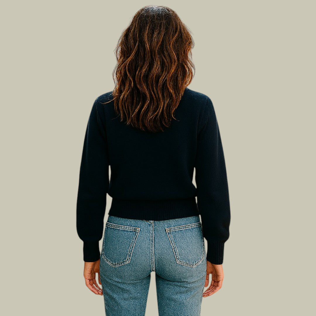 Silla | Kvinnors Stiliga Korsklickad Cardigan