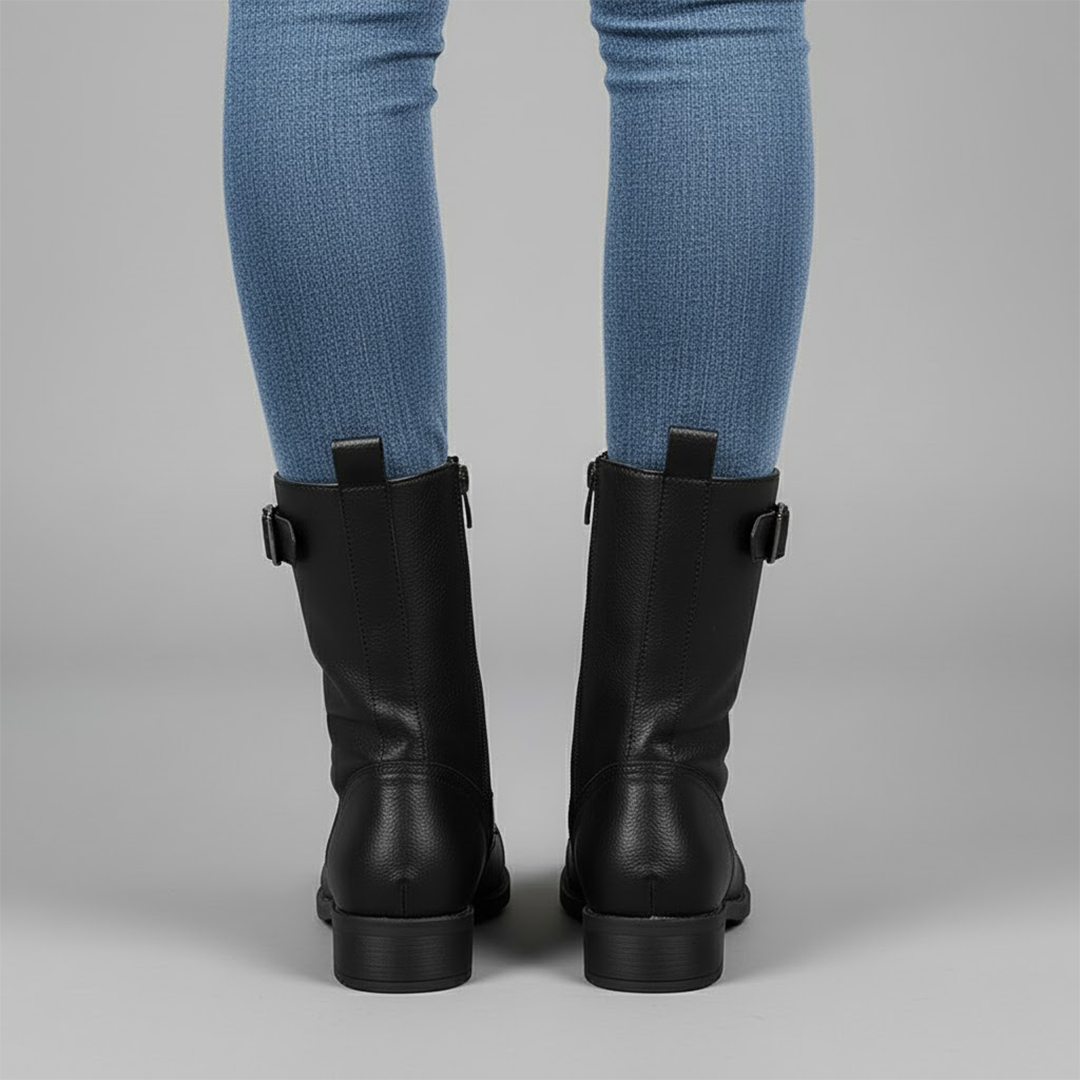 Monika | Kvinnors ankelstövlar med sidodragkedja och komfortabel passform