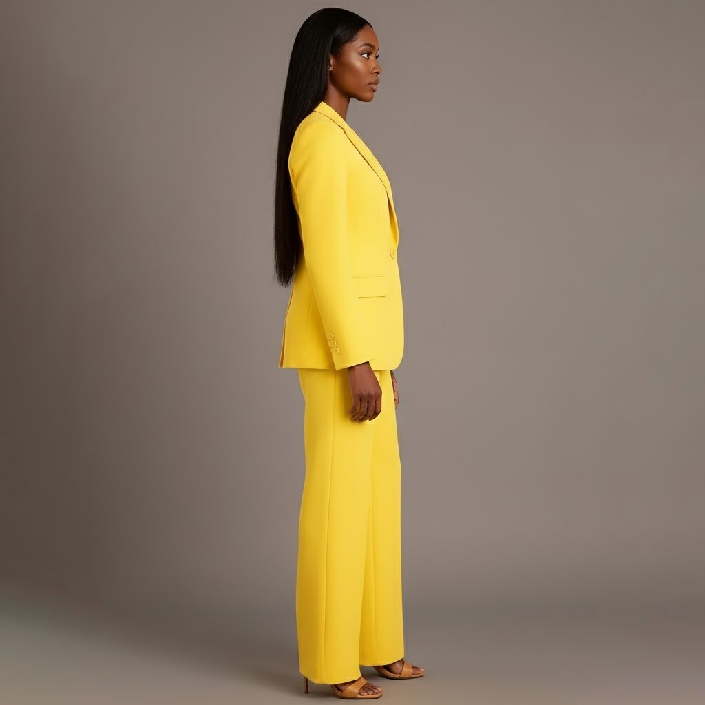 Mathilde | Chikt formellt kostym med skräddarsydd lång blazer för kvinnor