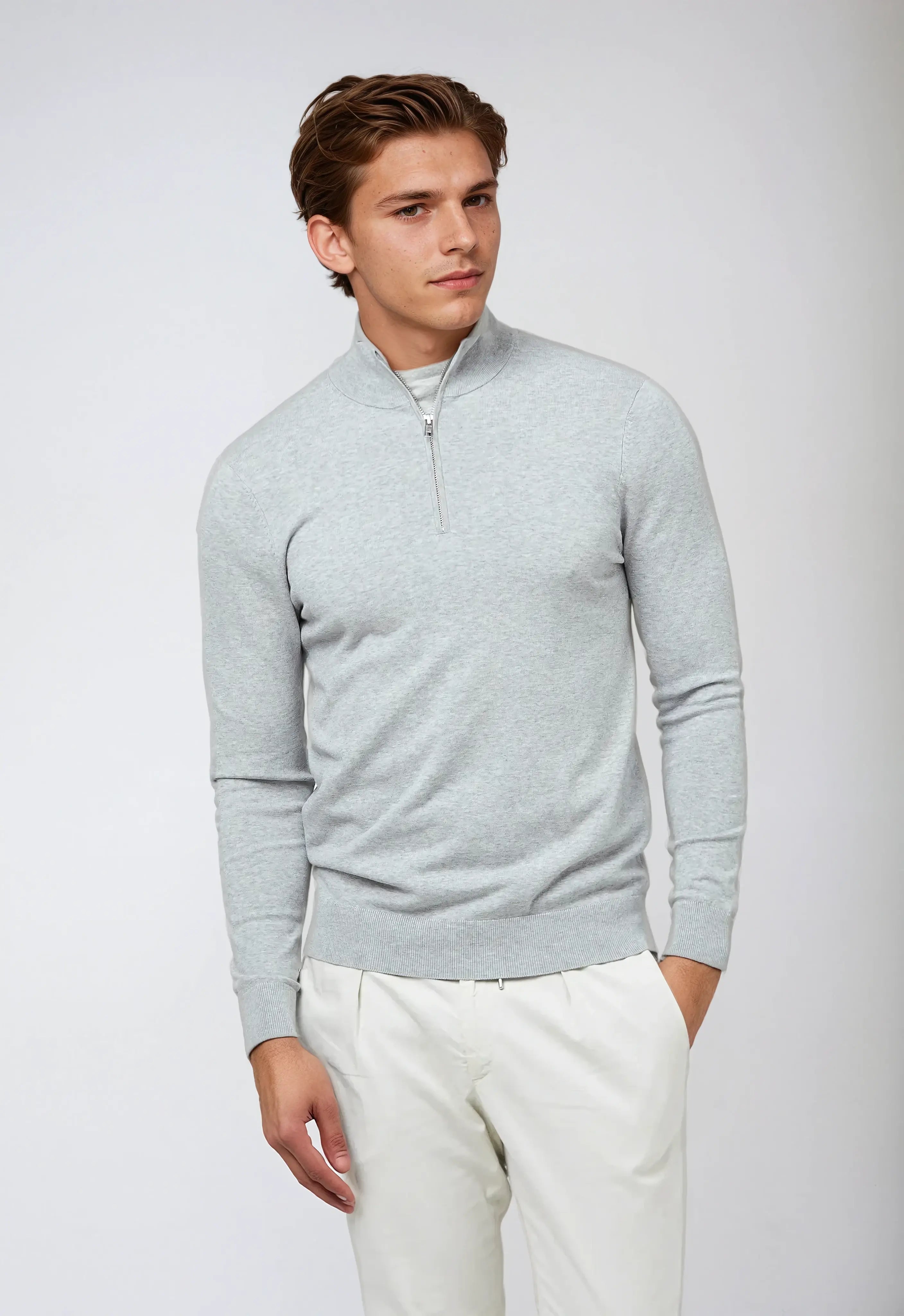 Jacob | Herr Casual Sweatshirt med Dragkedja