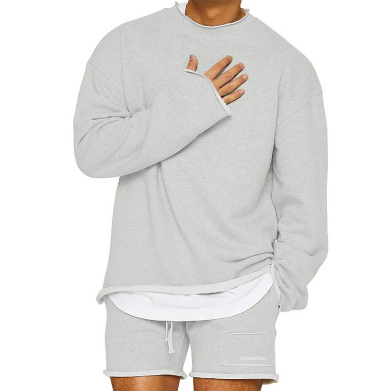 Frederik | Herr Casual Sweatshirt med Oversized Rund Hals