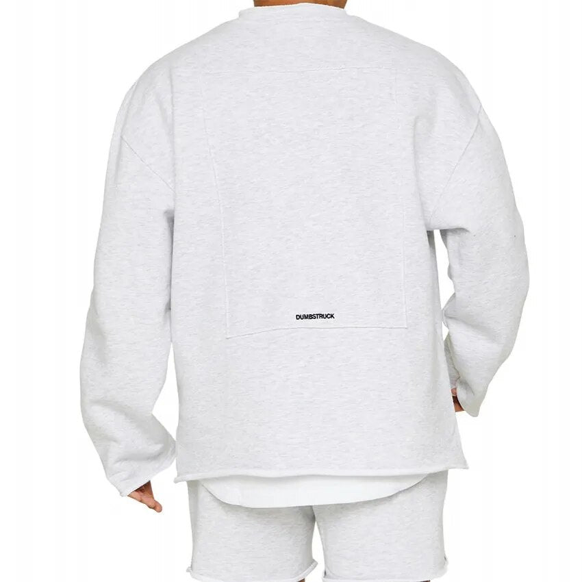 Frederik | Herr Casual Sweatshirt med Oversized Rund Hals