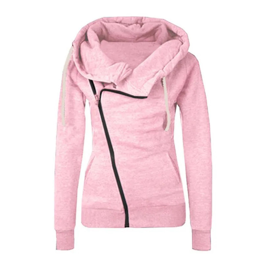 Tilia | Dam Hoodie med Dragkedja och Justerbar Huva