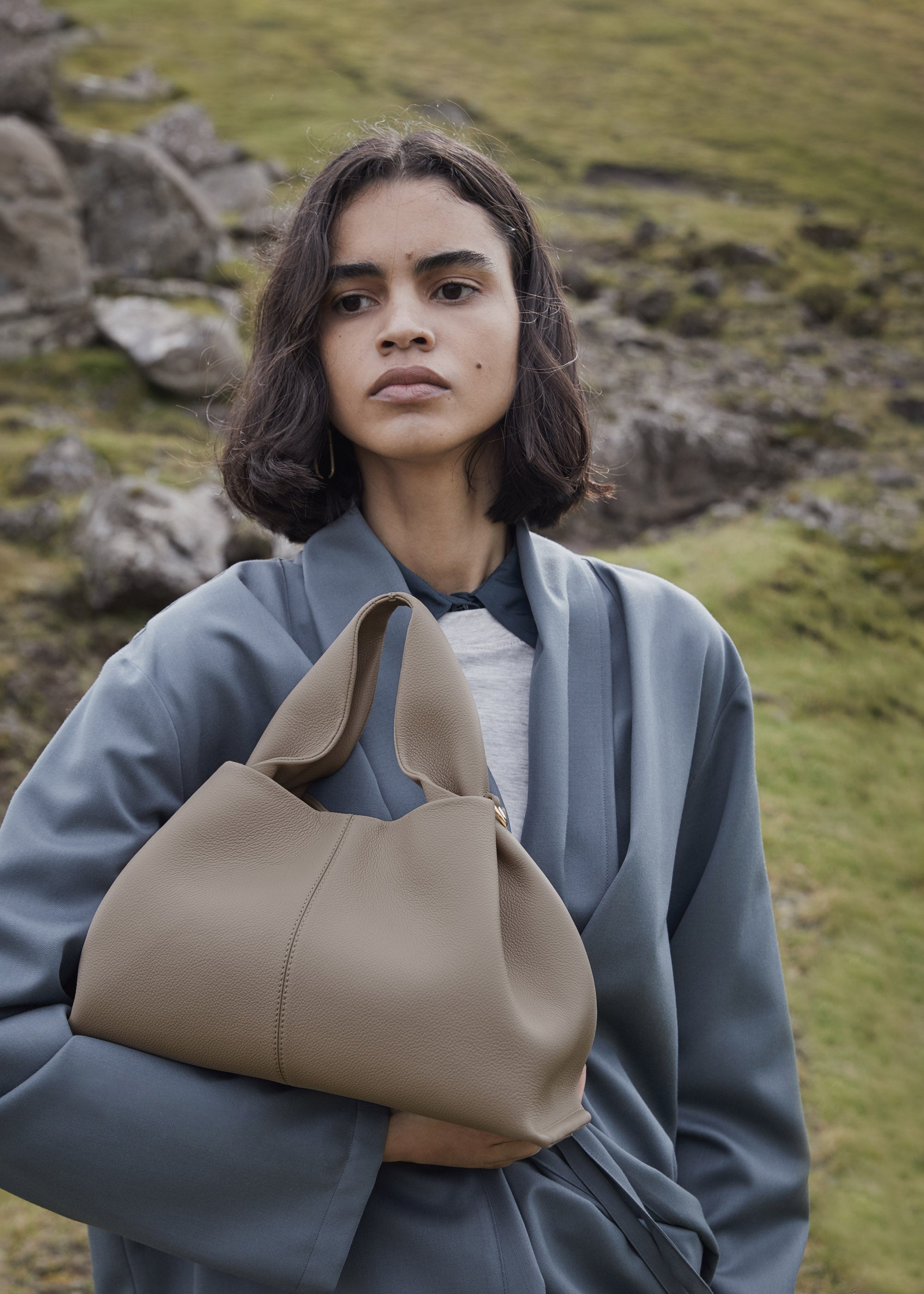 ALMA Tote – Stor | Taupe