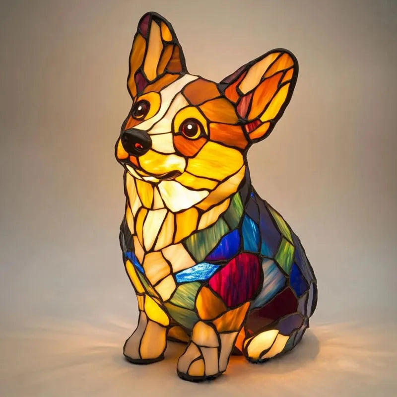 Pitchou – Strålande corgi-lampa
