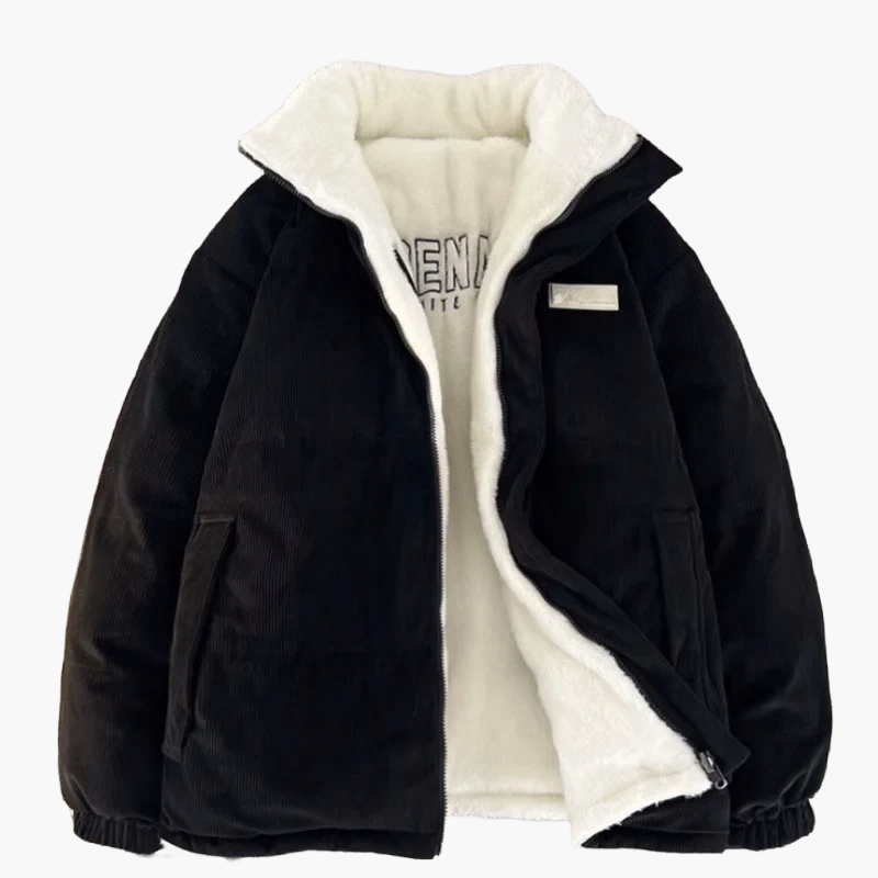 Agnes | Dam Vinterjacka med Hög Krage och Fyllning