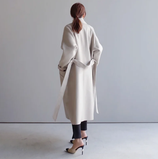Novalie | Dam Elegant Dubbelknäppt Trenchcoat