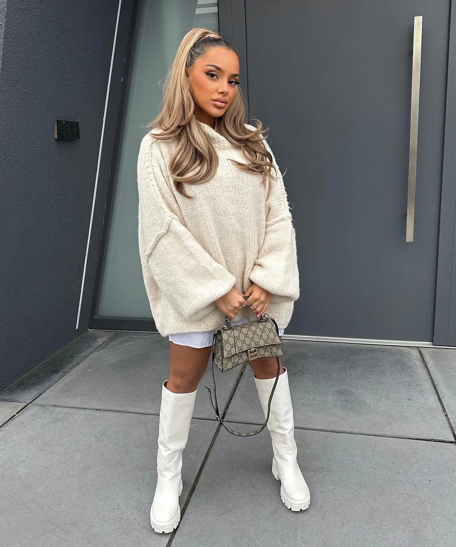 Aase | Kvinnors Löst Passform Slouchy Vintertröja