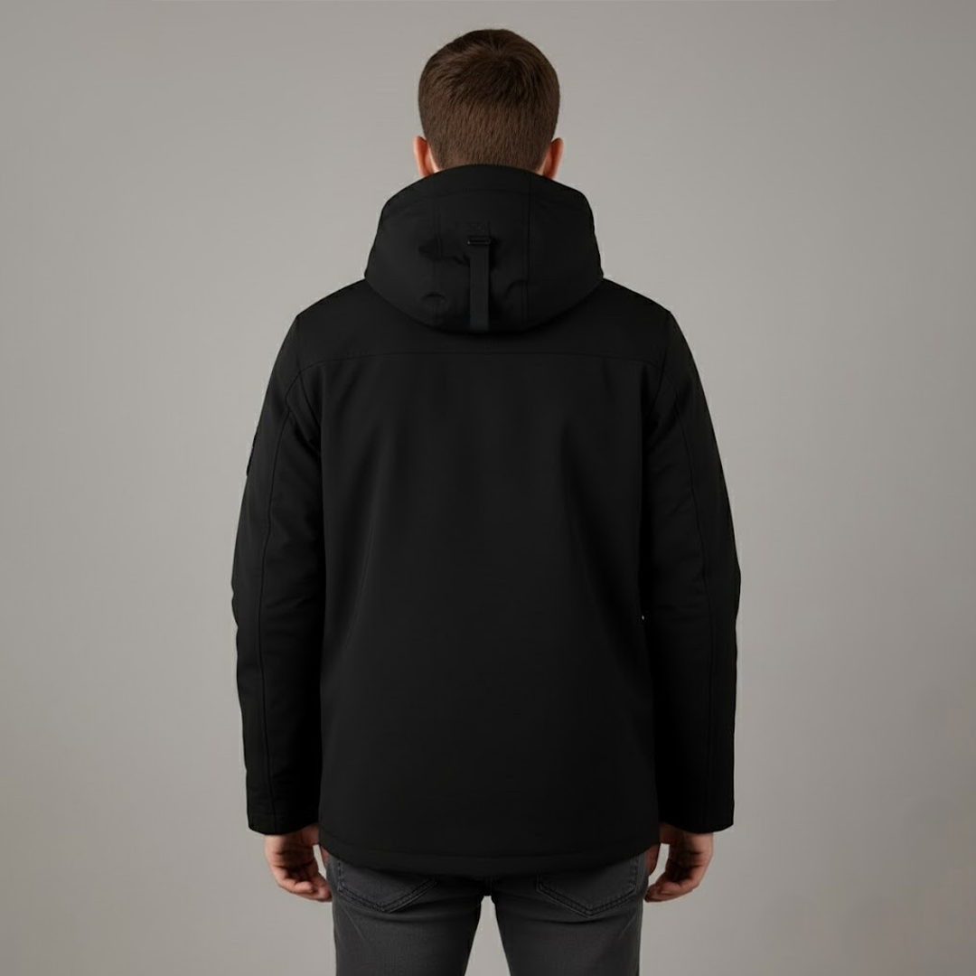 Knud | Herrarnas vattentäta skid-vinterjacka med huva för utomhusbruk