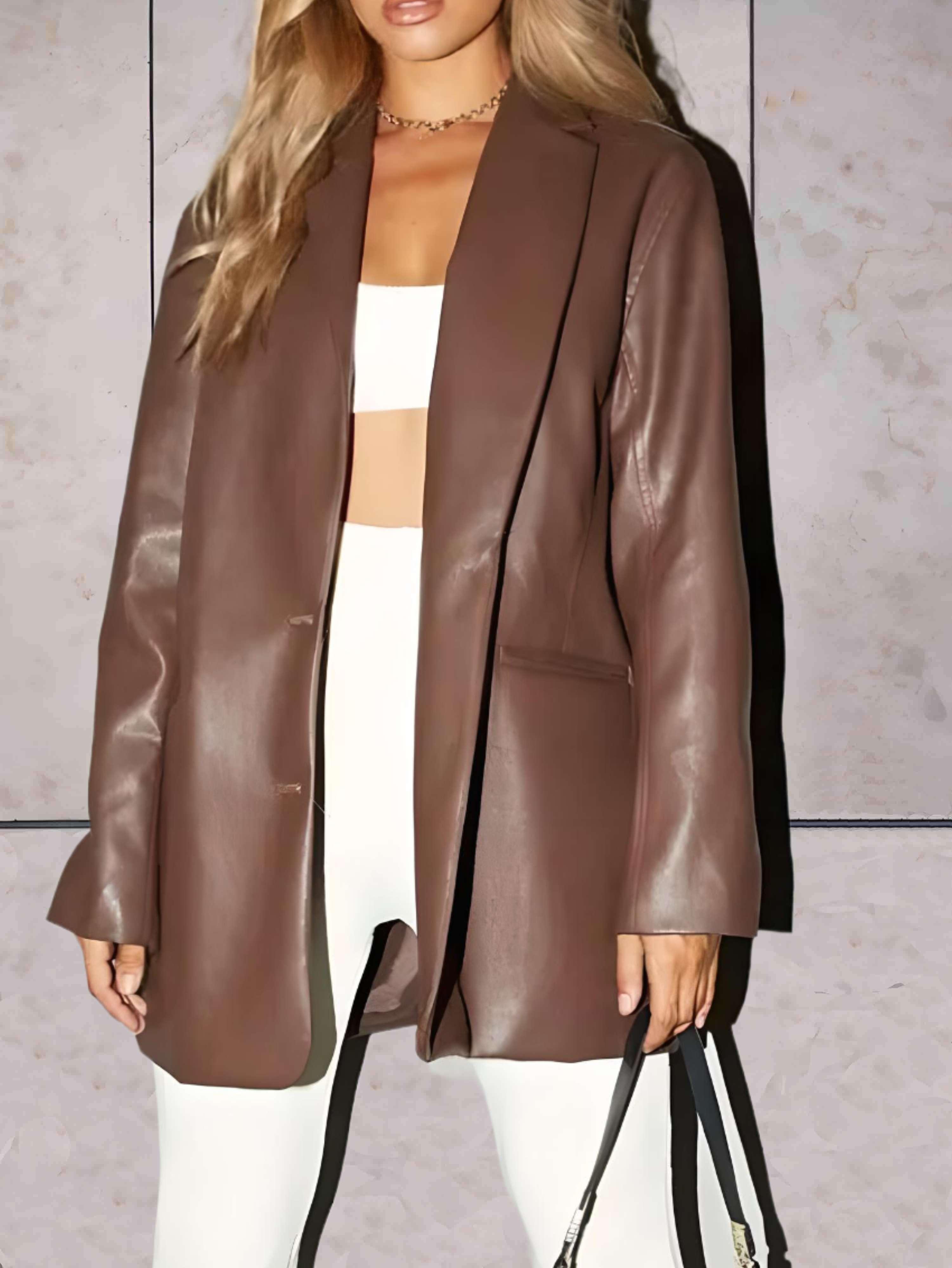 Jonna | Luksus Dubbelknäppt Ullrock för Damer