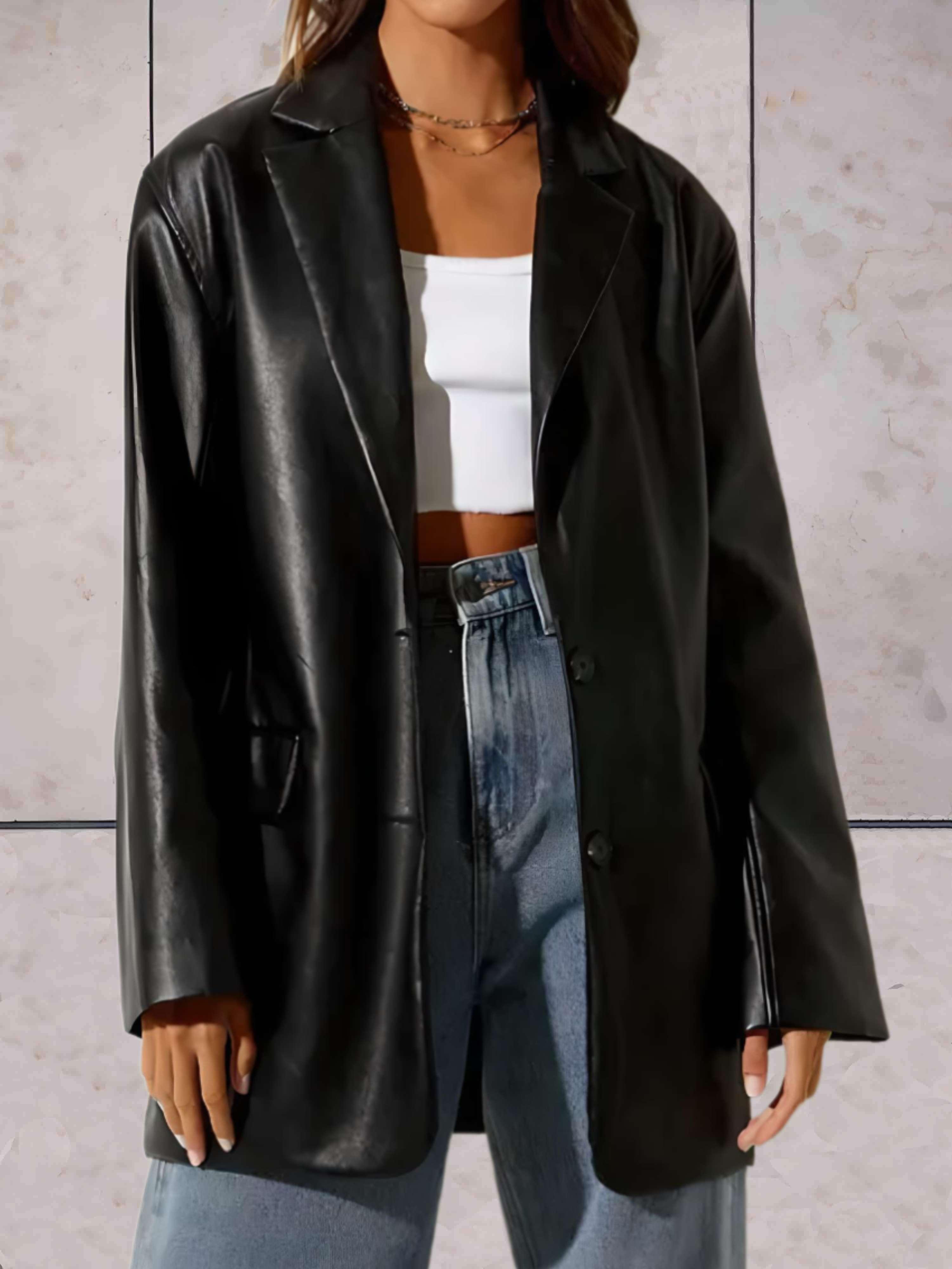 Jonna | Luksus Dubbelknäppt Ullrock för Damer