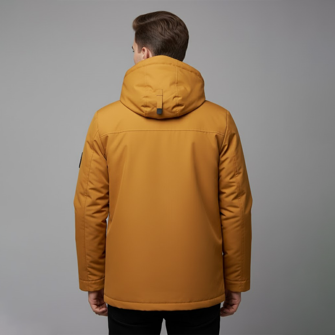 Knud | Herrarnas vattentäta skid-vinterjacka med huva för utomhusbruk