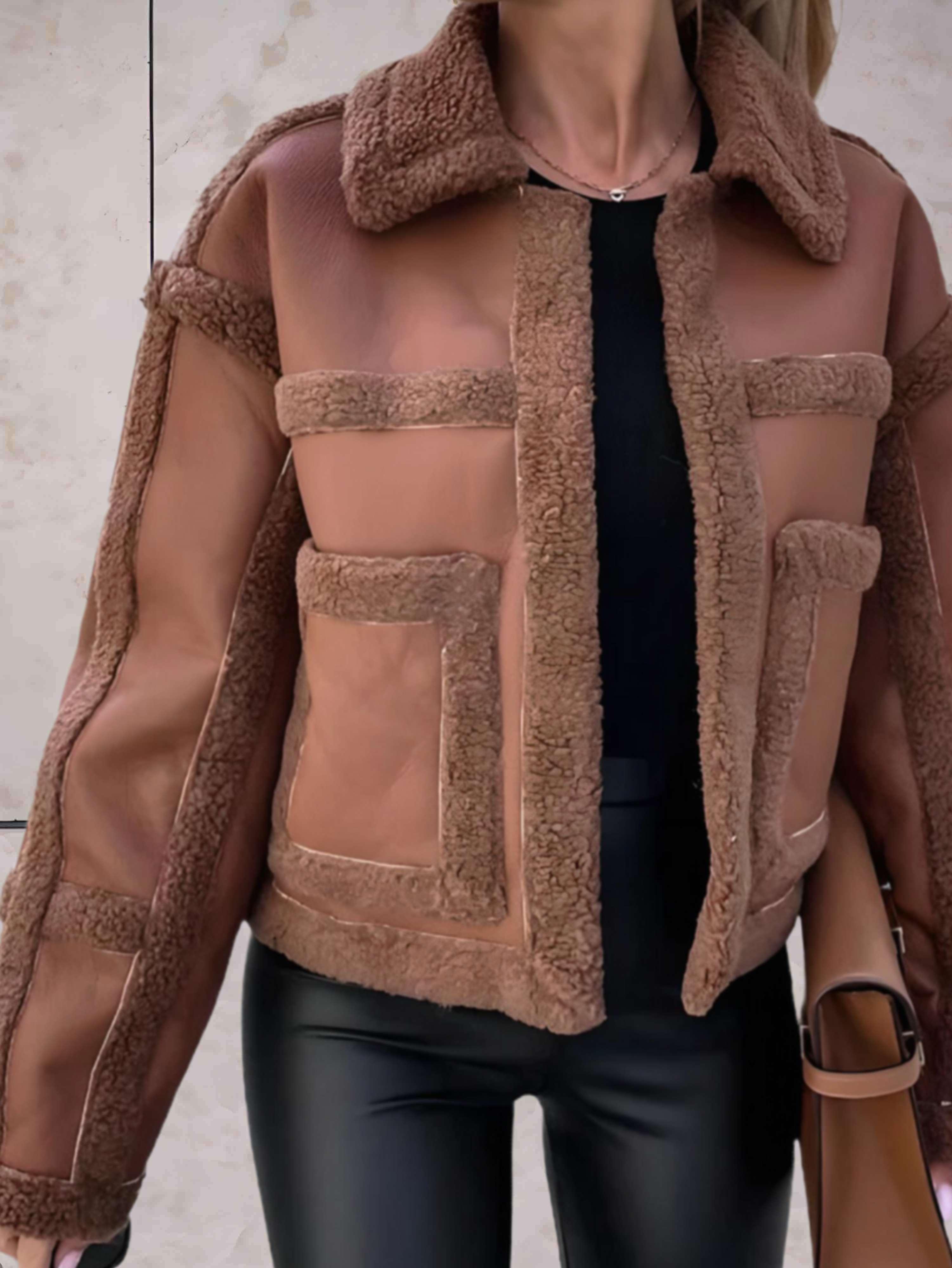 Jeanette | Vinterklar Sherpa Fleecejacka för Damer