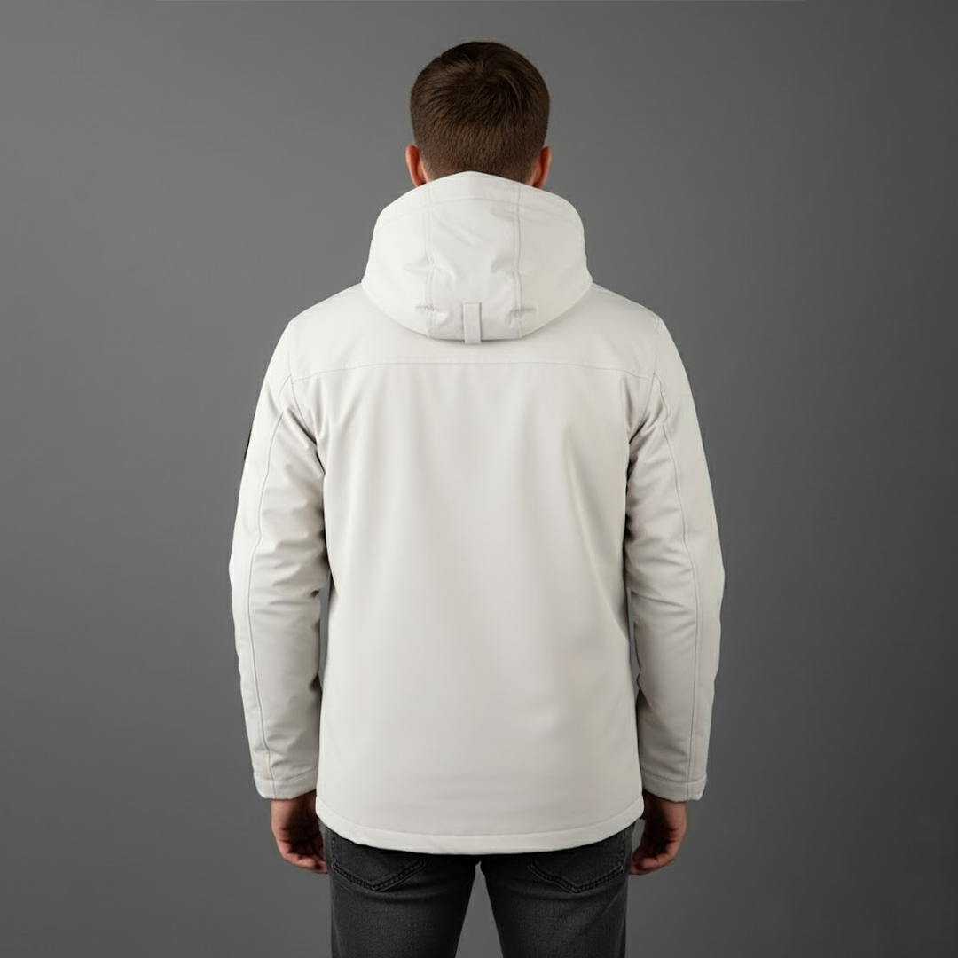 Knud | Herrarnas vattentäta skid-vinterjacka med huva för utomhusbruk