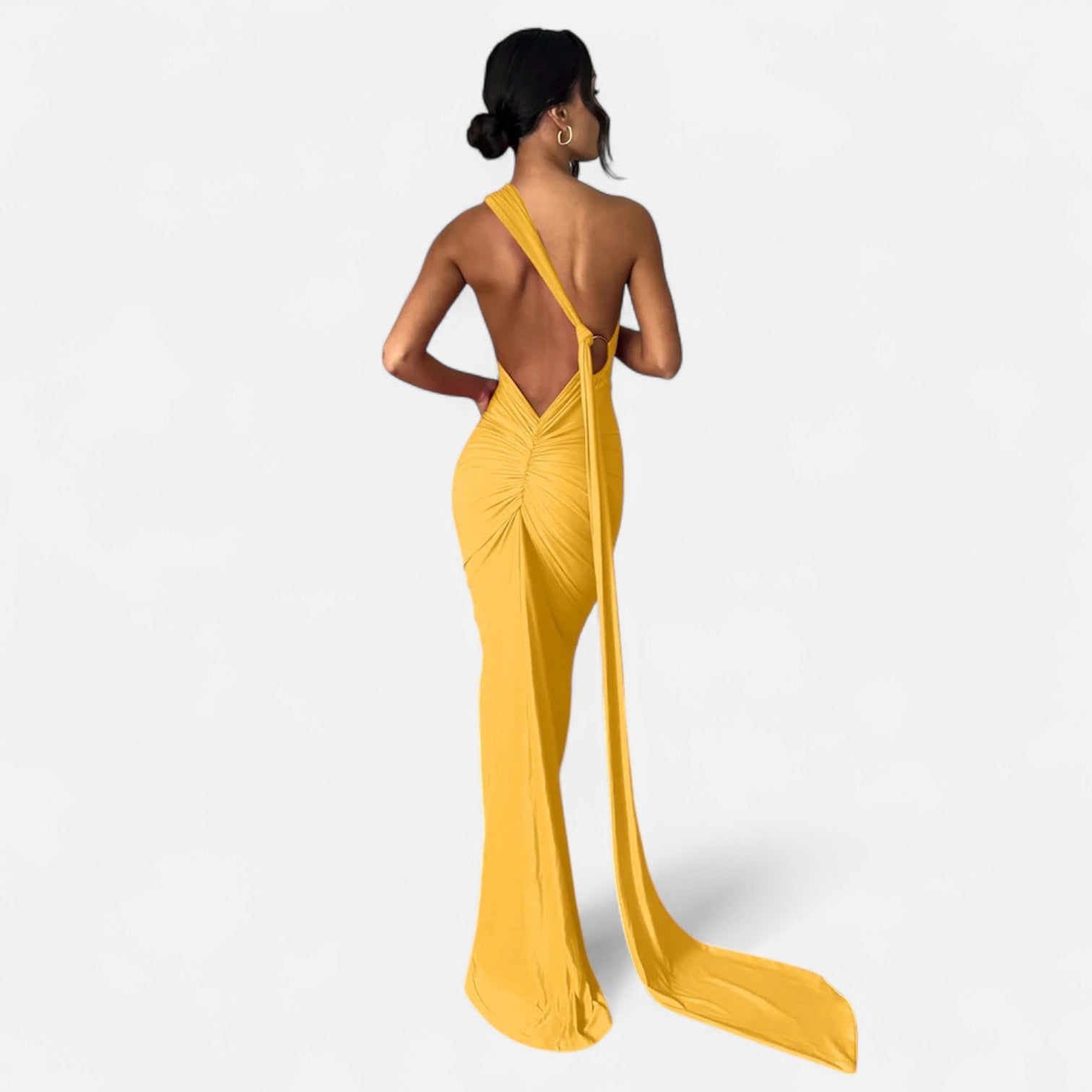 Theodora | Kvinnors Formella Maxiklänning med Hög Hals